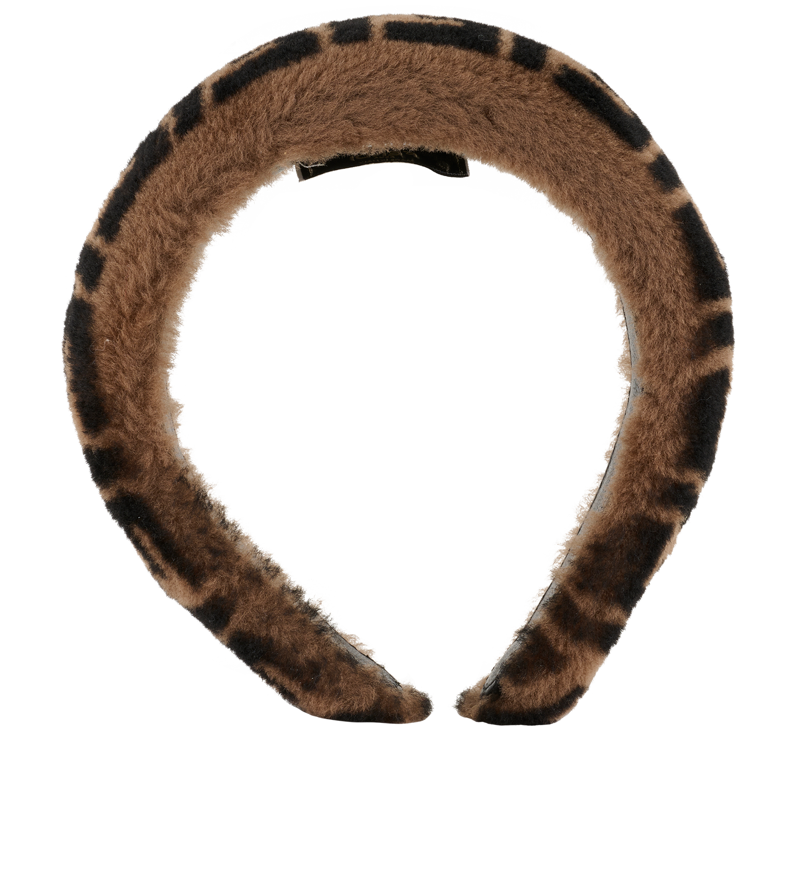 Fendi Zucca FF Headband, &pound;210, Accessories, Brown, Shearling, Back view